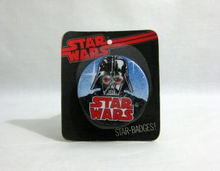1983 Vintage Star Wars ✧ Darth Vader ✧ Starfire Star Badge Rare Moc