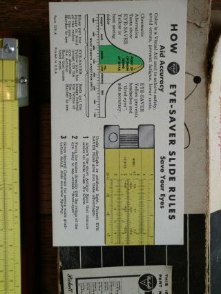 Vintage Pickett model N 902 ES 10 inch slide rule 4