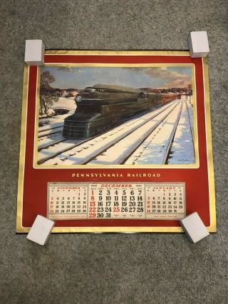 Pennsylvania Railroad Prr 1940 Wall Calendar