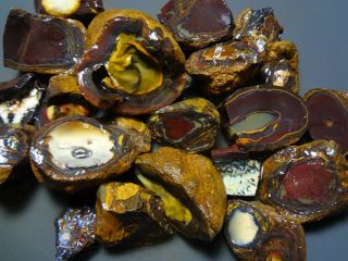 Lapidary: 1785 Carat Parcel Of Natural Yowah Nuts.  Boulder Opal Rough Specimens