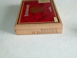 Vintage Willem II Wood Cigar Box 5