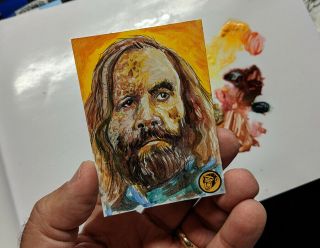 Sandor Clegane A Game Of Thrones Oil Painting Sketch Card Got Art Psc