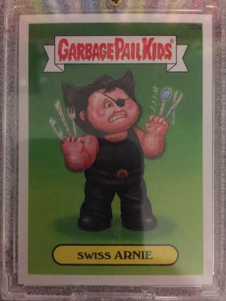 Garbage Pail Kids Art Variant Swiss Arnie Rare Card 2014 Series 2 Wolverine