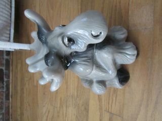 Rare Perfect Big Sky Carvers Bearfoots Grey Moose Cookie Jar By Phyllis Driscoll