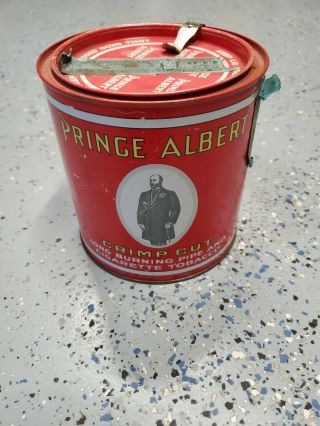 Vintage Prince Albert Crimp Cut Cigarette And Pipe Tobacco Can