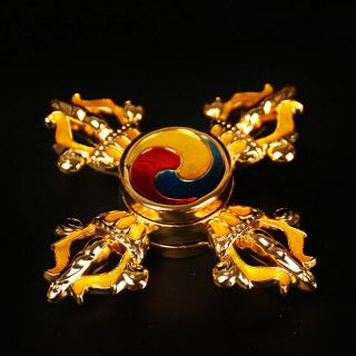 Finger Prayer Wheel Top Hand Spinner Tibet Buddhist Vajry Amulet