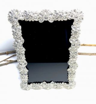 Wiccan Pagan Jeweled Black Scrying Mirror Fortune Telling Divination