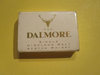The Dalmore Whiskey Match Book Box Wood Sticks Vintge