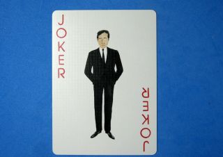 Beatles (brian Epstein) Single Swap Playing Card Joker - 1 Card - Rare