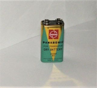 Vintage Panasonic Matsushita 9 Volt Transistor Radio Battery - Japan - 006p