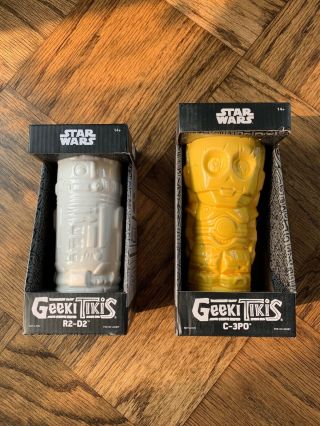 Geeki Tikis Star Wars: C - 3po & R2 - D2 Glasses Barware