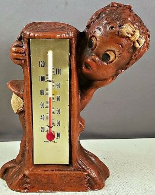 1955 Black Americana Diaper Dan Female Figurine W/thermometer Multi - Products Nr