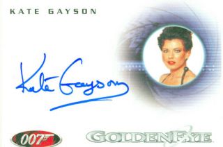 James Bond In Motion Autograph A87 Kate Gayson