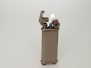 Rare Vintage Jl Double Wheel Petrol Lighter - Fwo