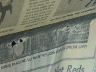 AUG.  30,  1966 OAKLAND CA NEWSPAPER: BEATLES CONCERT AT CANDLESTICK PARK 4