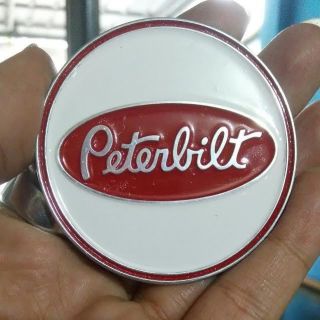 Peterbilt Horn Button Medallion Emblem Vintage Trucks Logo Handmade Alloy