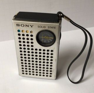 Vintage Sony Solid State Tr - 4100 Pocket Transistor Radio 1971