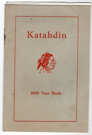 1929 Camp Katahdin For Boys,  Maine
