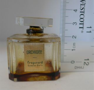 Vintage Mini Orchidee Fragonard 3.  5 Cm H All Glass