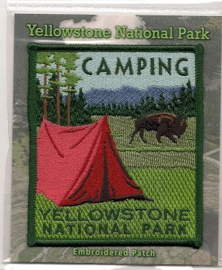 Official Yellowstone National Park Souvenir Camping Patch