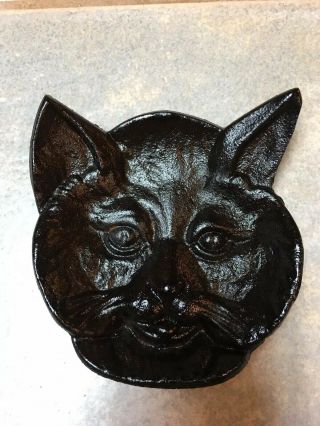 Cast Iron Cat Spoon Rest Westmoreland Malleable Iron 4 " Lovely Piece