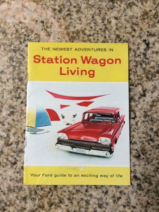 1959 Ford Motor Company “station Wagon Living” Dealership Brochure