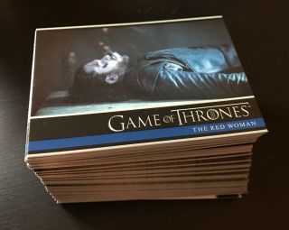 2017 Rittenhouse Game Of Thrones Season 6 Complete 100 Card Base Set