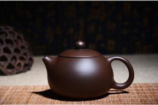 Chinese Yixing Xishi Handmade Tea Pot Zisha Purple Clay Teapot Zi Ni 220cc W/box