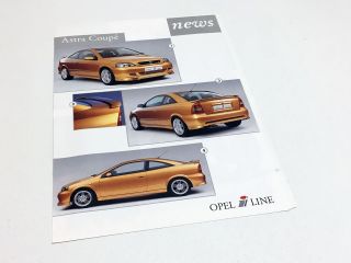 2000 Irmscher Opel Astra Coupe I - Line Information Sheet Brochure