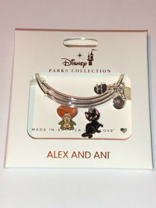 Disney Alex & Ani Silver Bracelet 2019 Mickey Not So Scary Halloween Hocus Pocus