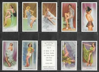 G.  Phillips 1940 (beauties) Full 36 Card Set  Beauties Of To - Day