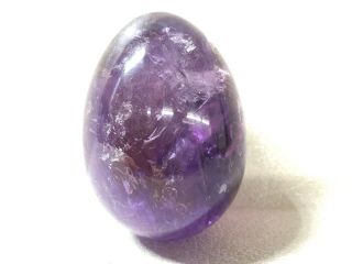 227 Grams Amethyst Egg Shaped Stone Paperweight Healing Crystal & Energy Stone 4