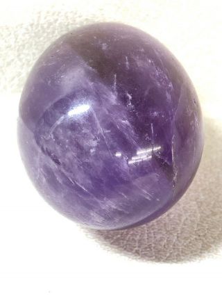 227 Grams Amethyst Egg Shaped Stone Paperweight Healing Crystal & Energy Stone 5