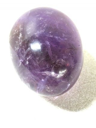 227 Grams Amethyst Egg Shaped Stone Paperweight Healing Crystal & Energy Stone 6