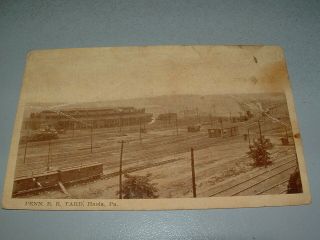 Rare 1915 Pennsylvania Railroad Yard,  Enola Pa Postcard,  Postally