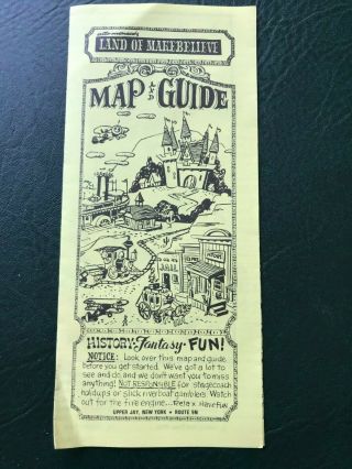 Vintage Brochure From Land Of Make Believe Upper Jay,  Ny