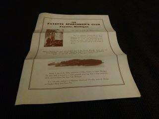 1929 Brochure From Fayette Sportsmen 