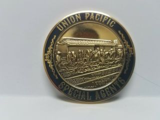 Union Pacific Railroad Police Department Special Agent Challenge Coin,  Rare