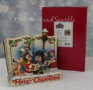 2019 Jim Shore Disney Storybook Christmas Carol Mickey Minnie Donald Duck