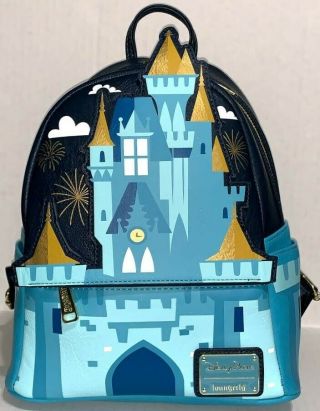 Disney Parks Loungefly Cinderella Castle Disney World Mini Backpack
