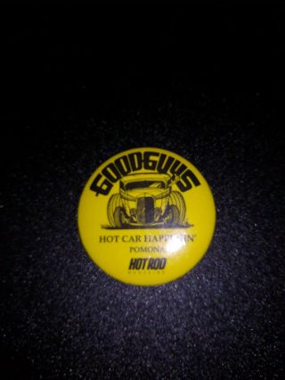 Goodguys Rod And Custom Badge Pinback Button - Pomona California