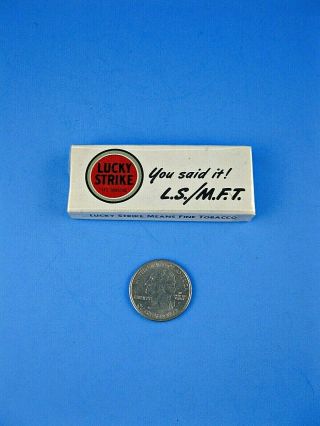 Vintage Nos Lucky Strike Sample Pack Cigarettes Miniature Mini