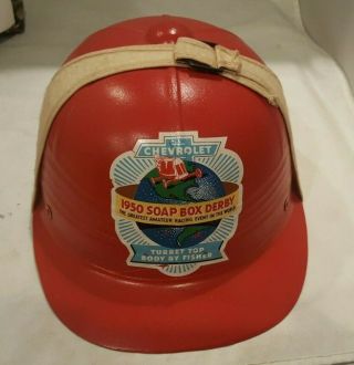 1950 Chevrolet Advertising Soap Box Derby Dealer Promo Hat Pith Helmet
