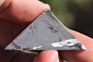Seymchan Etched Meteorite 9.  1 Grams Part Slice