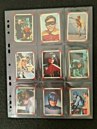 A&bc 1967 Batman 38 Card Complete Bright Set The Riddlers Riddle Back In Sleeves