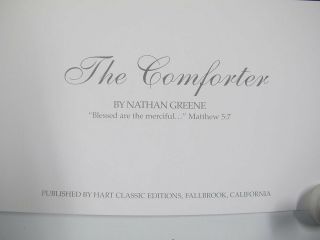 ORIG Nathan Greene Limited Edition Print The Comforter Jesus w/Nurse & Child yqz 5