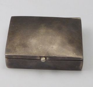 Vintage Mexico Sterling Silver Pill/ Snuff Box