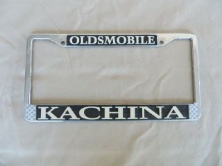 Rare Scottsdale Arizona Kachina Oldsmobile Vintage Metal License Plate Frame Nos