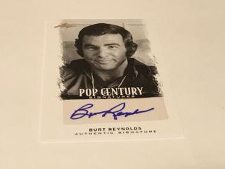 Burt Reynolds 2012 Leaf Pop Century Signatures Auto