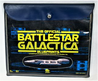 1978 Set Of 10 - The Official Battlestar Galactica Blueprints Set Dirk Benedict